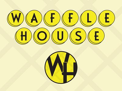Waffle House | Logo Redesign branding logo rebrand redesign waffle waffle house