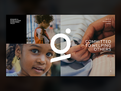 Glazer Charitable Trust Website Concept charity concept nonprofit ui ux web web design website