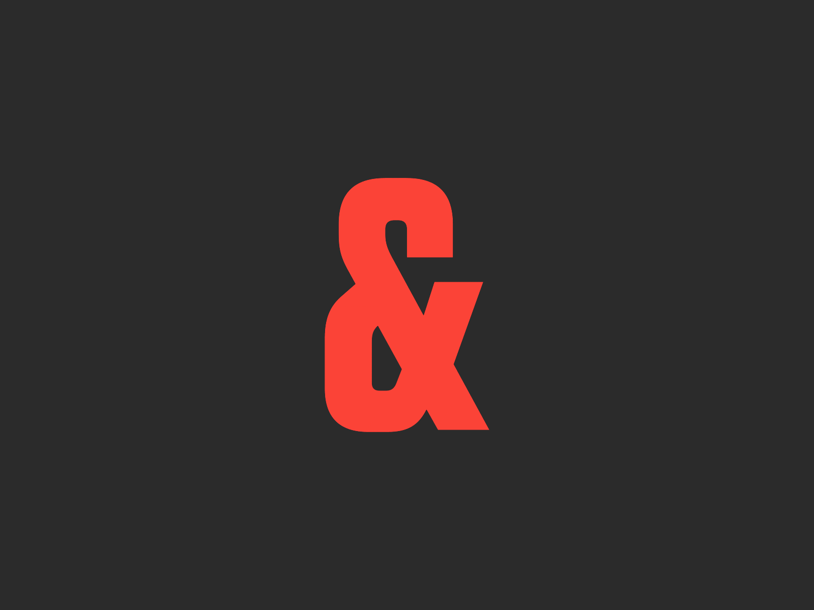 Animated Ampersand after effects design flat minimal motion graphic typography vector