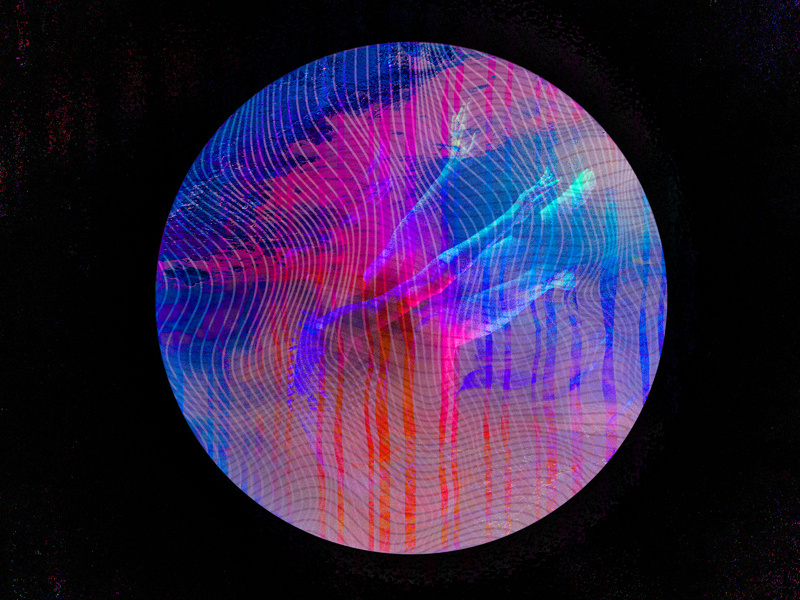 Orb neon dramatic expressive iconic elegant abstract colourful vivid