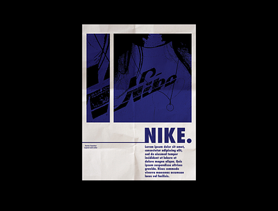 Nike Retro Magazine/Poster Layout branding design graphic design layout magazine poster poster design ui