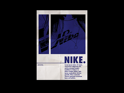 Nike Retro Magazine/Poster Layout