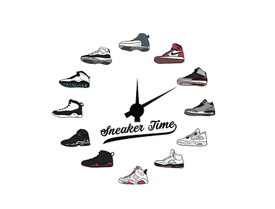 Sneaker Time Logo branding design graphic design illustration layout logo