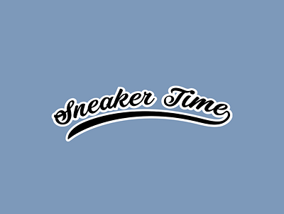 Sneaker Time Logo brand identity branding design graphic design illustration logo typography