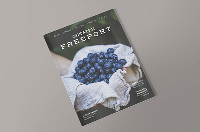Freeport Magazine Cover branding magazine magazine cover maine print design stationery