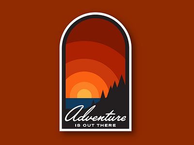 Adventure sticker adventure badge badgedesign national park nature nature illustration sticker sticker design vector
