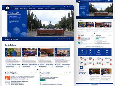 Redesign Homepage UNY