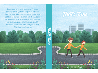Thats Time Cover book children children book city cover illustration kidliart novel park romance teen town