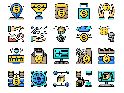 Currency Colorline currencies currency currency converter currency exchange current exchange icon icon design icon set illustration