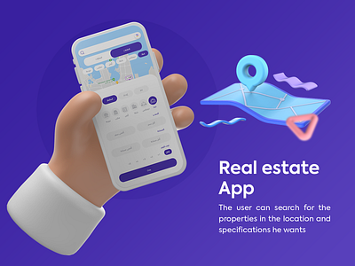 Real estate App app app ui home interface location map mobile mobile app mobile design pointer property real estate realestate search home ui