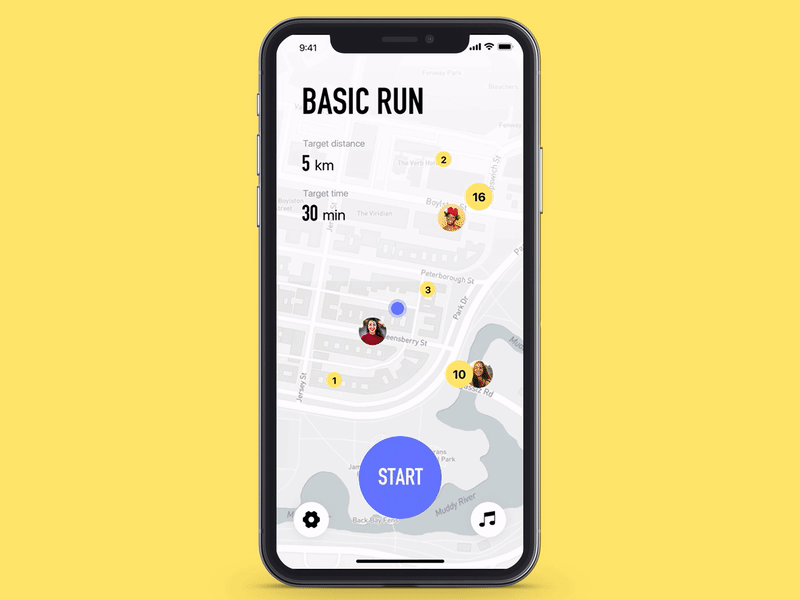 Animation of run app