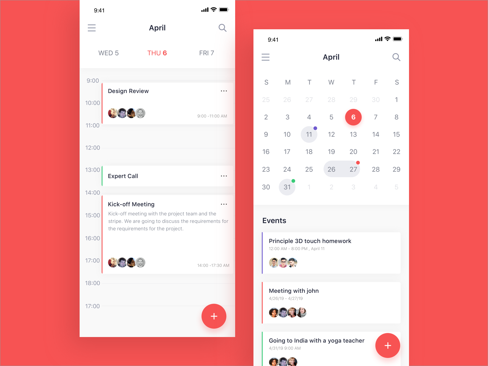 Calendar App by ylinlin for Dreamotion on Dribbble Calendar App by ylinlin for Dreamotion on Dribbble