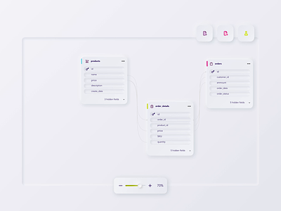 Data lineage | interactive ER diagram tool column lineage data lineage data relations data visualization database lineage er diagram interactive diagram modern ui table lineage ui ux