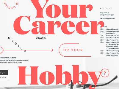 Is Design Your Career or your Hobby? article jobs medium typography