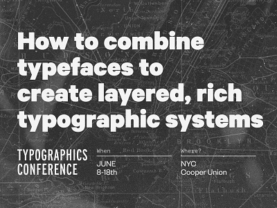 Typographics talk!