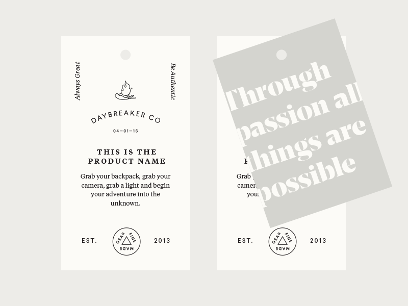 Daybreaker tags by Bethany Heck on Dribbble