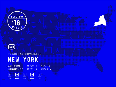 FiveThirtyEight Map america election flag map