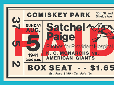 Fontacular Baseball Ticket baseball neue haas grotesk tickets typography