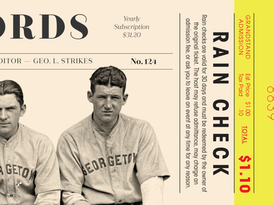 Fontacular Avant Garde avant garde baseball tickets typography