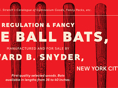 Fancy Bats & Fanny Packs baseball fontacular typography