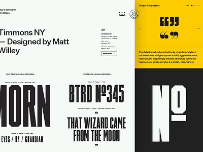 Font Review Journal fonts swiss timmons typography untitled sans
