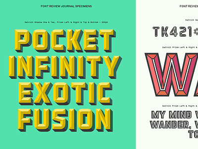 Detroit Specimen detroit dimensional font review layered type typography