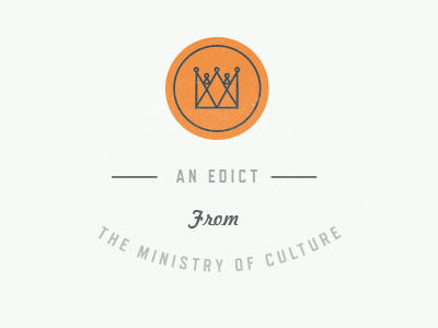 Ministry Email Header logo typography