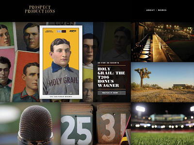 Prospect Productions portfolio responsive sports video web