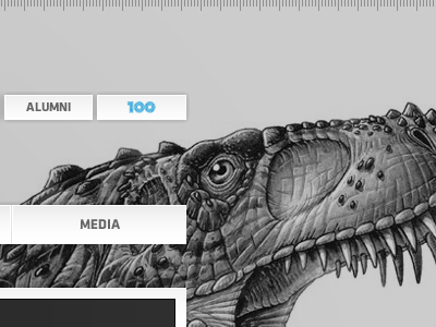 Website Instituto Superior Técnico background black blue button dinossaur grey interaction menu navigation ruler sitemap typography ui white