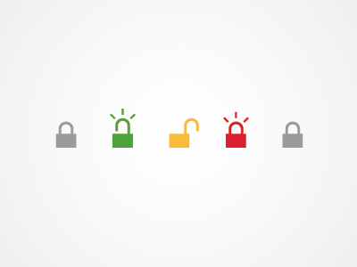 Lock1 authentication icon lock process storytelling unlock validation