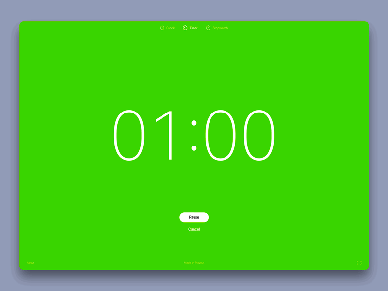 Timer animation app background black clock green icons menu navigation orange progressive red stopwatch timer typography ui web