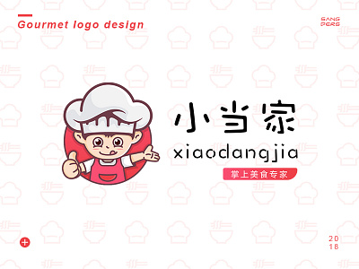 Gourmet Logo Design app cartoon cook food gourmet logo plane