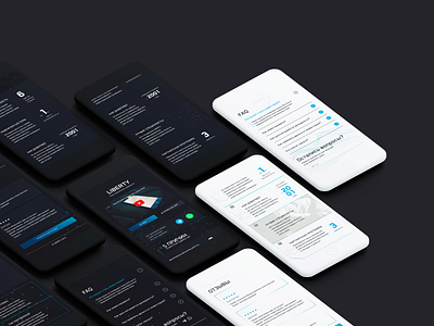 Investment platform mobile website app black and white dark dark theme finance investment minimalism mobile money ui