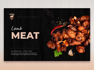 Banner for a meat company banner food marketing meat social social media visual design