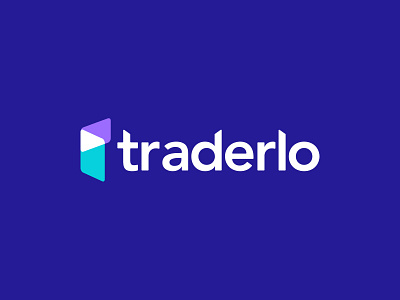 Traderlo Logo app branding design flat illustration logo minimal vector web website