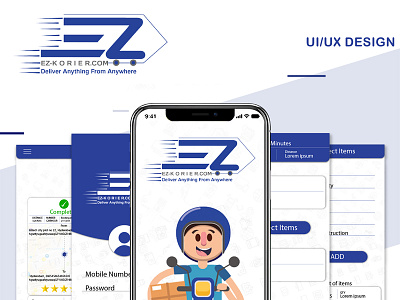 Ez Korier UI/UX design