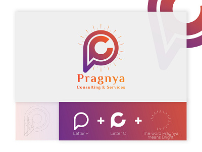 Pragnya Logo branding design logo