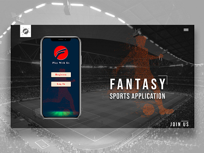 Fantasy Sports Landing Page branding design ui ux web website