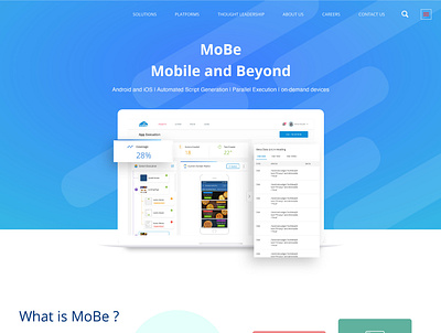 MoBe Landing Page design ui ux web website