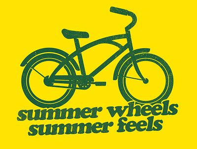 summer wheels, summer feels affinity designer illustration vector
