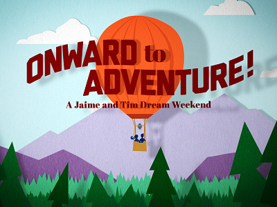 Onward to Adventure! after effects motion paper cut