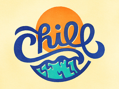 Chill handlettering personal texture