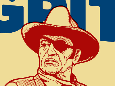 True Grit WIP illustration illustrator photoshop skillshare texture