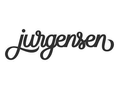 Jurgensen Script v1 handlettering personal script vector