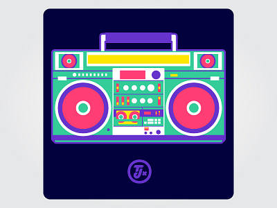 Sticker Mule Dribbble Boombox Magnet magnet sticker mule