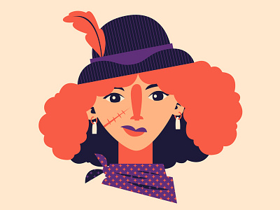 Serrano Sue: Lady Bandit illustration illustrator personal vector wild west