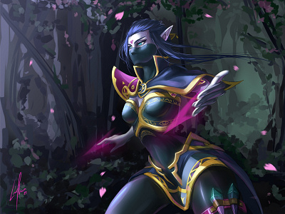 dota2 Templar Assassin fanart