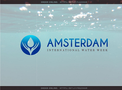 Amsterdam International Water Week brand identity graphic design identity illustrator logo logodaily logodesign logotype