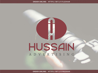 HUSSAIN ADVERTISING brand brand identity branding design graphic design identity illustration illustrator logo logodesign minimal