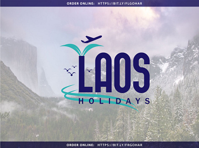 LAOS HOLIDAYS brand brand identity branding design graphic design identity illustration illustrator logo logodesign